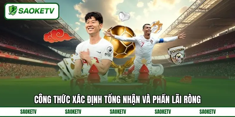 Công thức xác định tổng nhận và phần lãi ròng Công thức xác định tổng nhận và phần lãi ròng