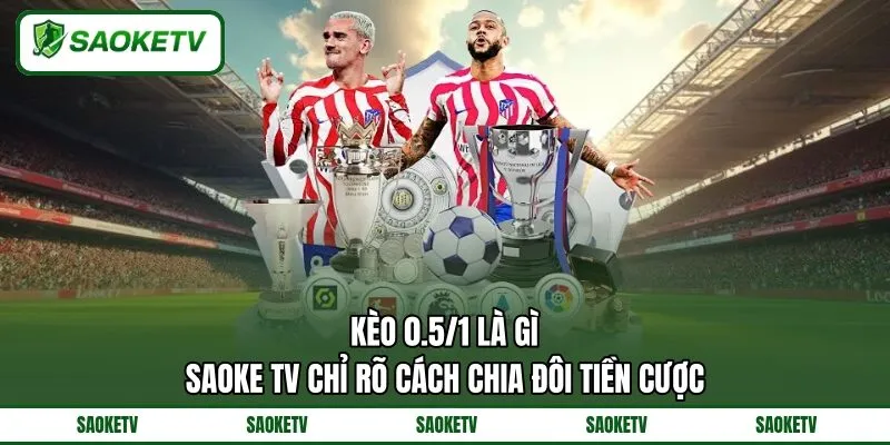 Kèo 0.5/1 Là Gì? SAOKE TV Chỉ Rõ Cách Chia Đôi Tiền Cược