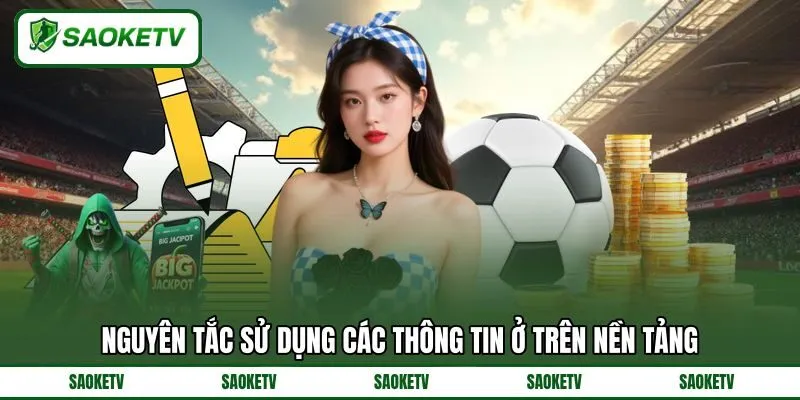 Nguyên tắc sử dụng các thông tin ở trên nền tảng Nguyên tắc sử dụng các thông tin ở trên nền tảng
