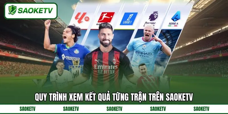 Quy trình xem kết quả từng trận trên SAOKE TV